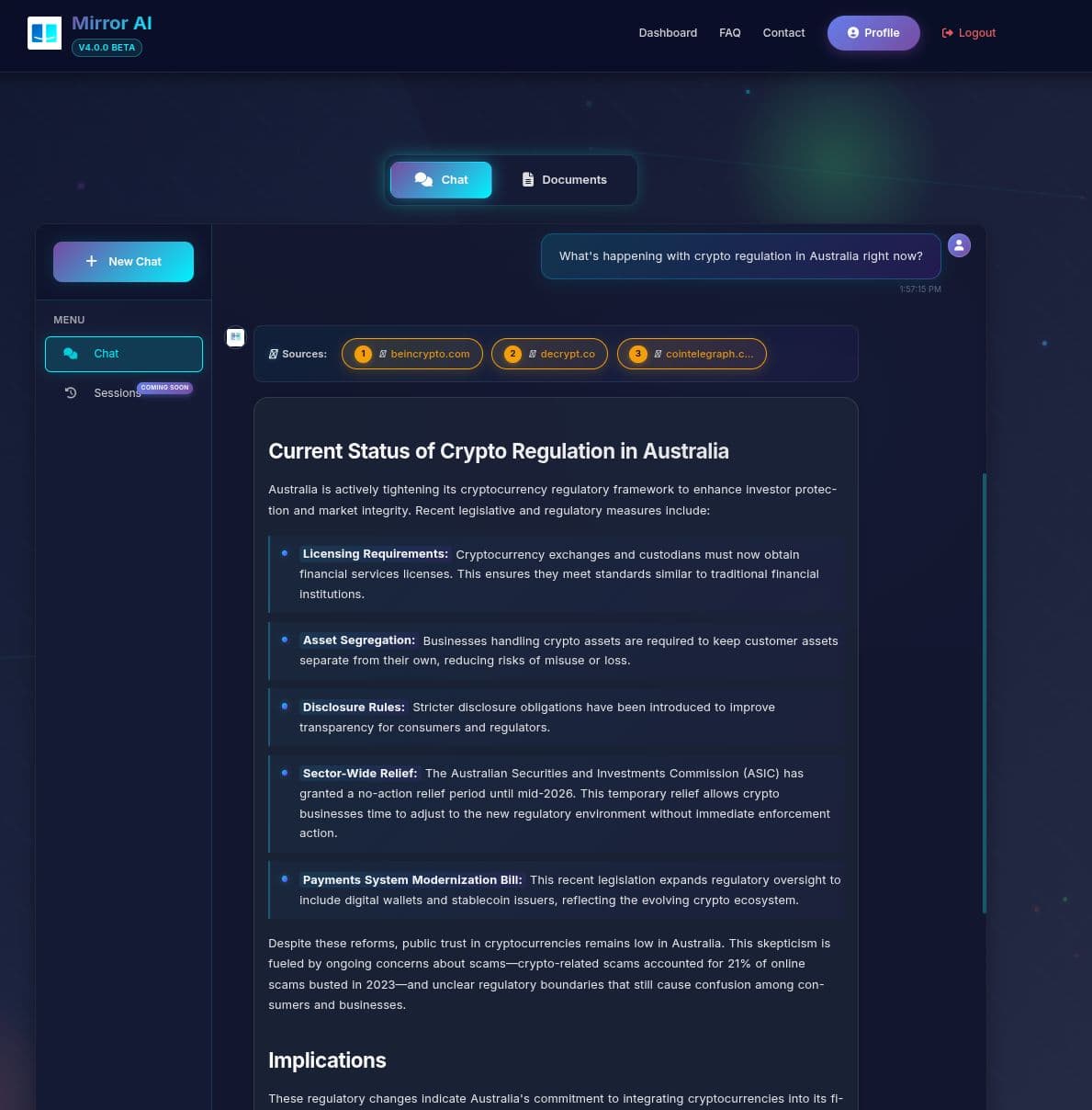 Mirror AI Interface 2