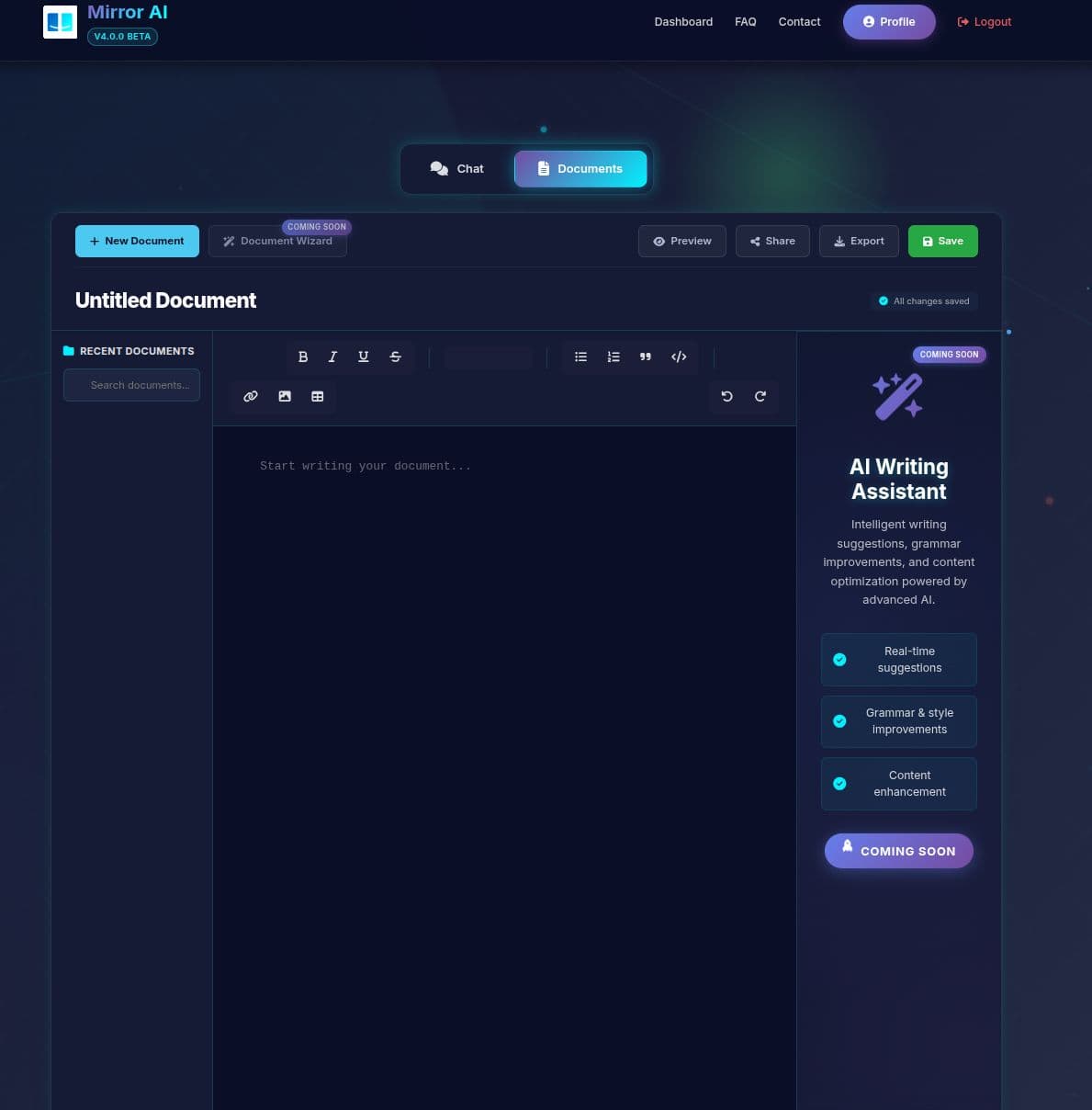Mirror AI Interface 4